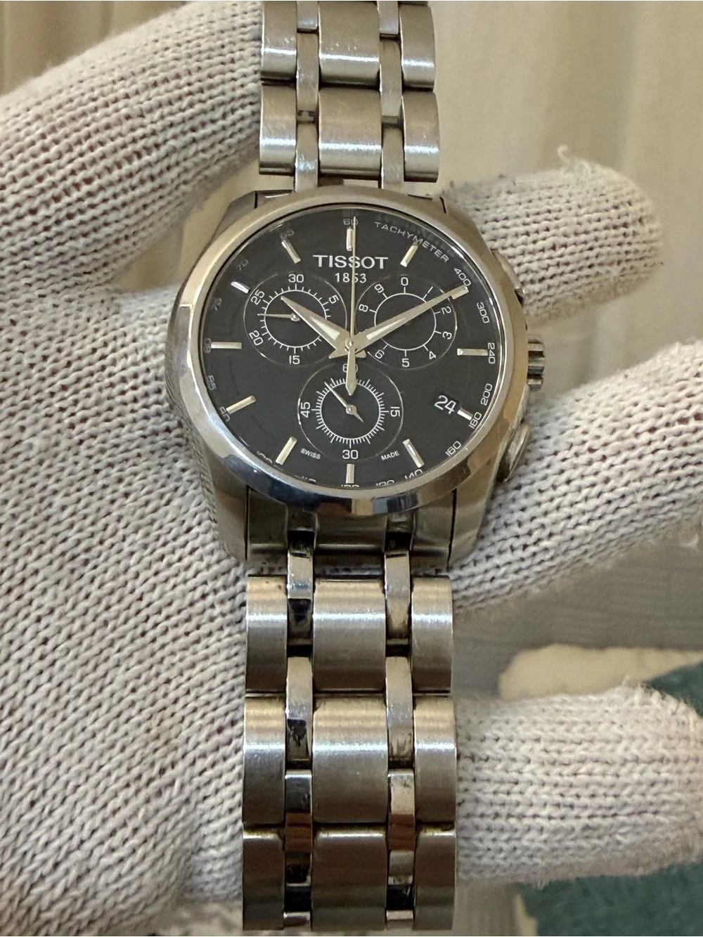Tissot Couturier Chronograph T035617 A Men's Quartz Watch - Stainless Steel